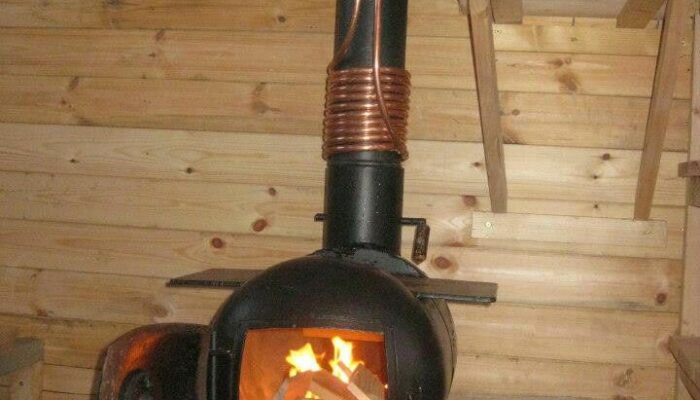 wood stove water heater