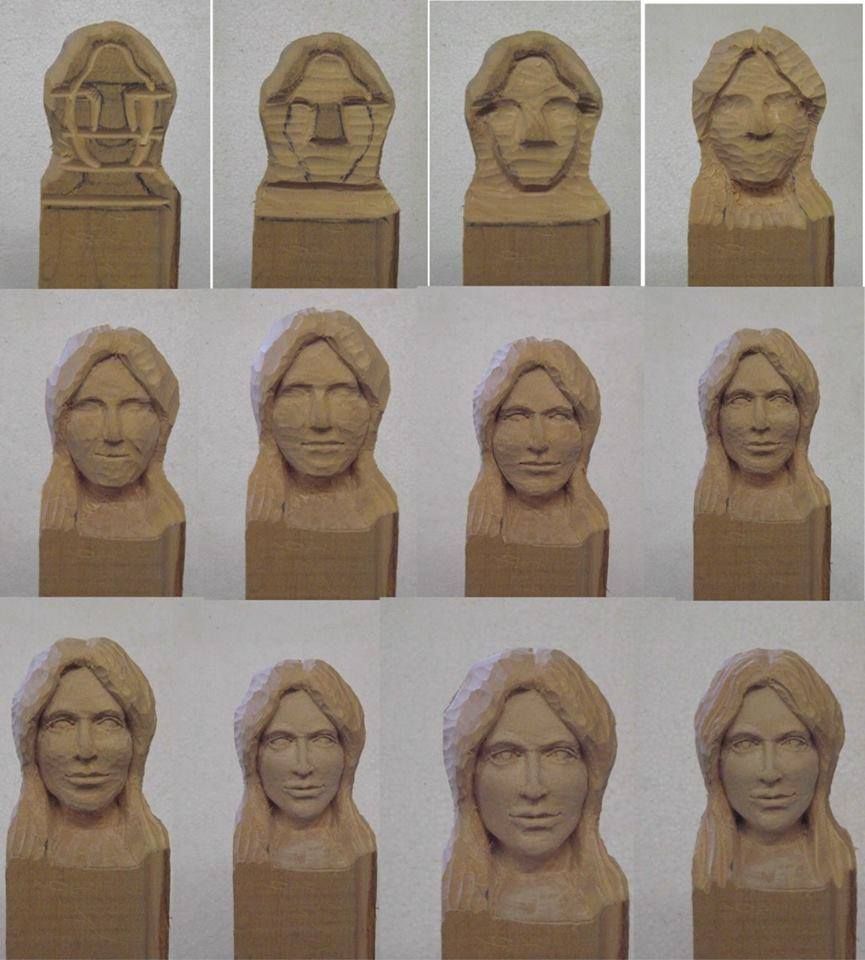 wood carving face patterns