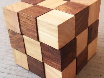wood rubik's cube